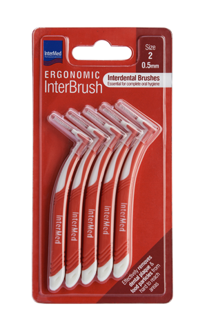 INTERMED - Ergonomic InterBrush 0.5mm (size 2) - 5τεμ.